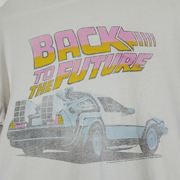 Gap Kids White "Back To The Future" Long Sleeve TShirt -XLarge (fits Ladies Med) - Picture 6 of 13